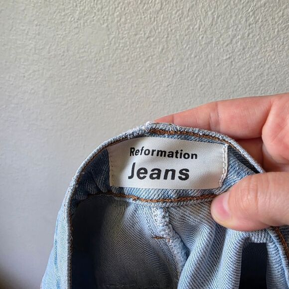 Reformation Sonoma Light Wash Western Jeans Size 30 - Picture 6 of 10